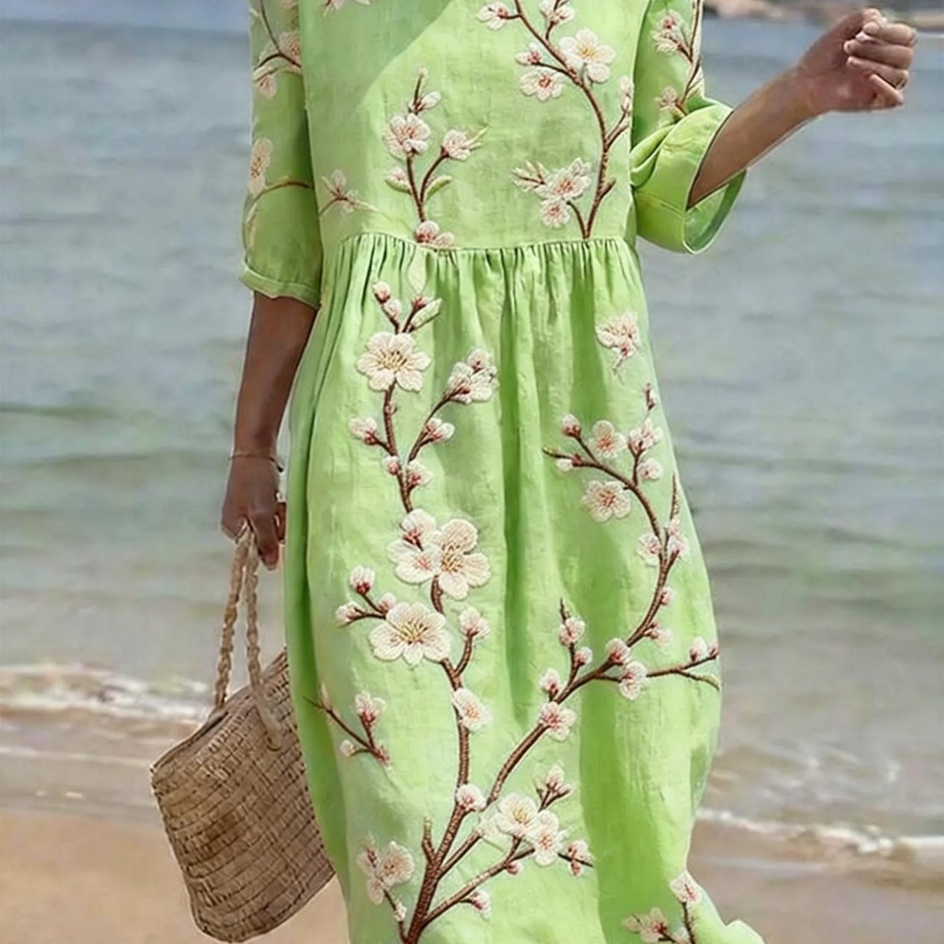 Caroline | Vestido Casual de Manga al Codo