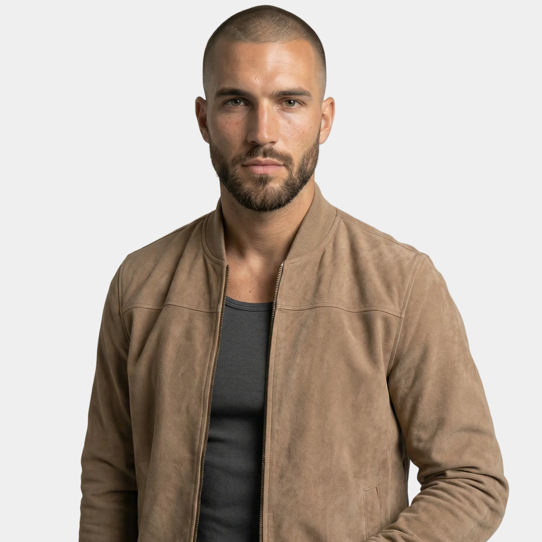 Adrián – Abrigo bomber premium de Terciopelo