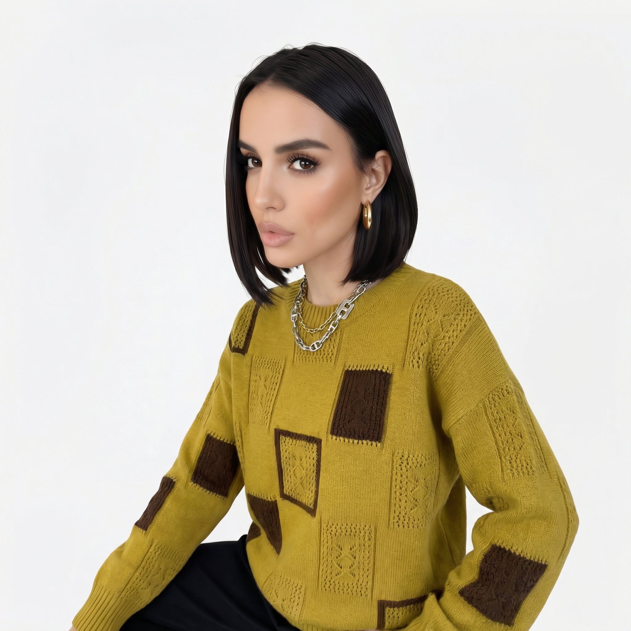 Alica | Suéter con diseño geométrico