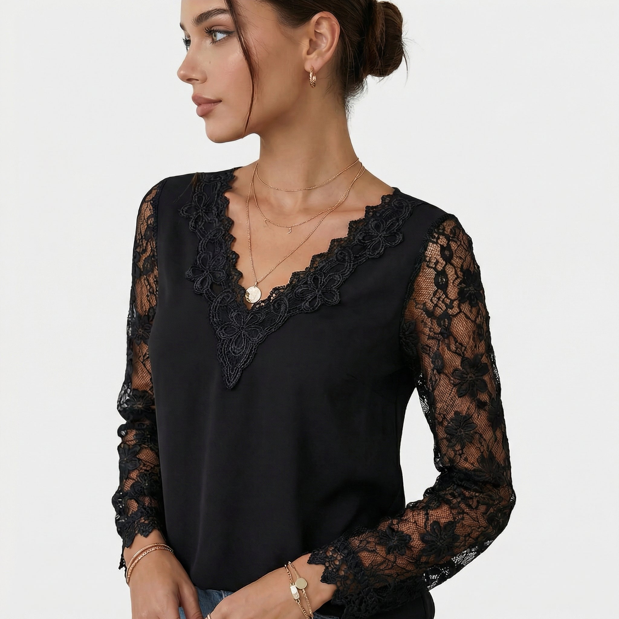 Ria | Blusa Elegante con Escote en V