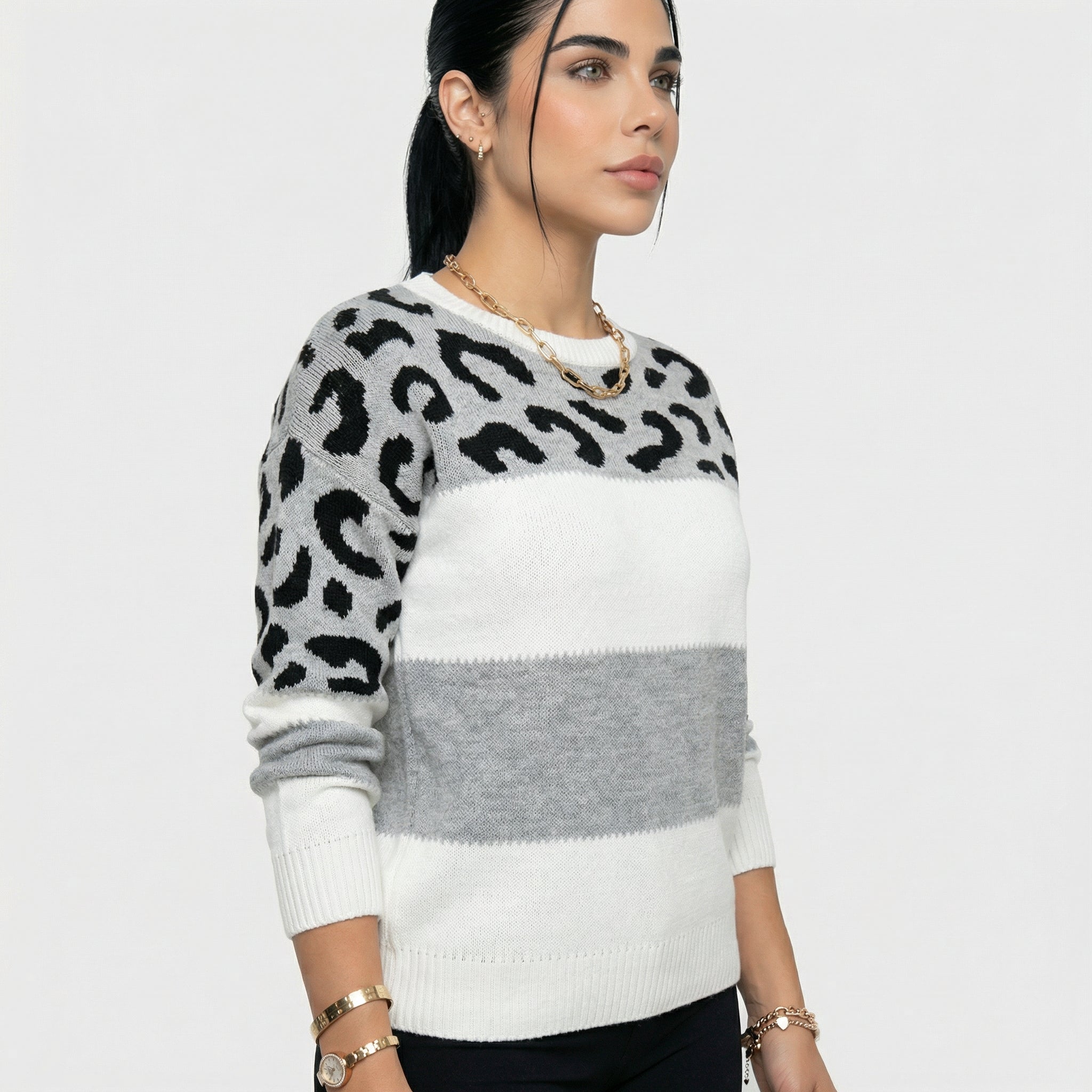 EVA | JERSEY LEOPARDO ELEGANTE