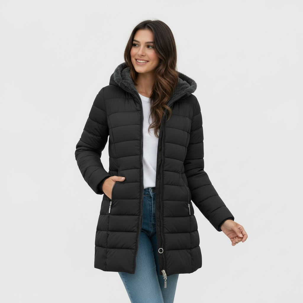 Beatrice | Abrigo cálido con forro de pelo