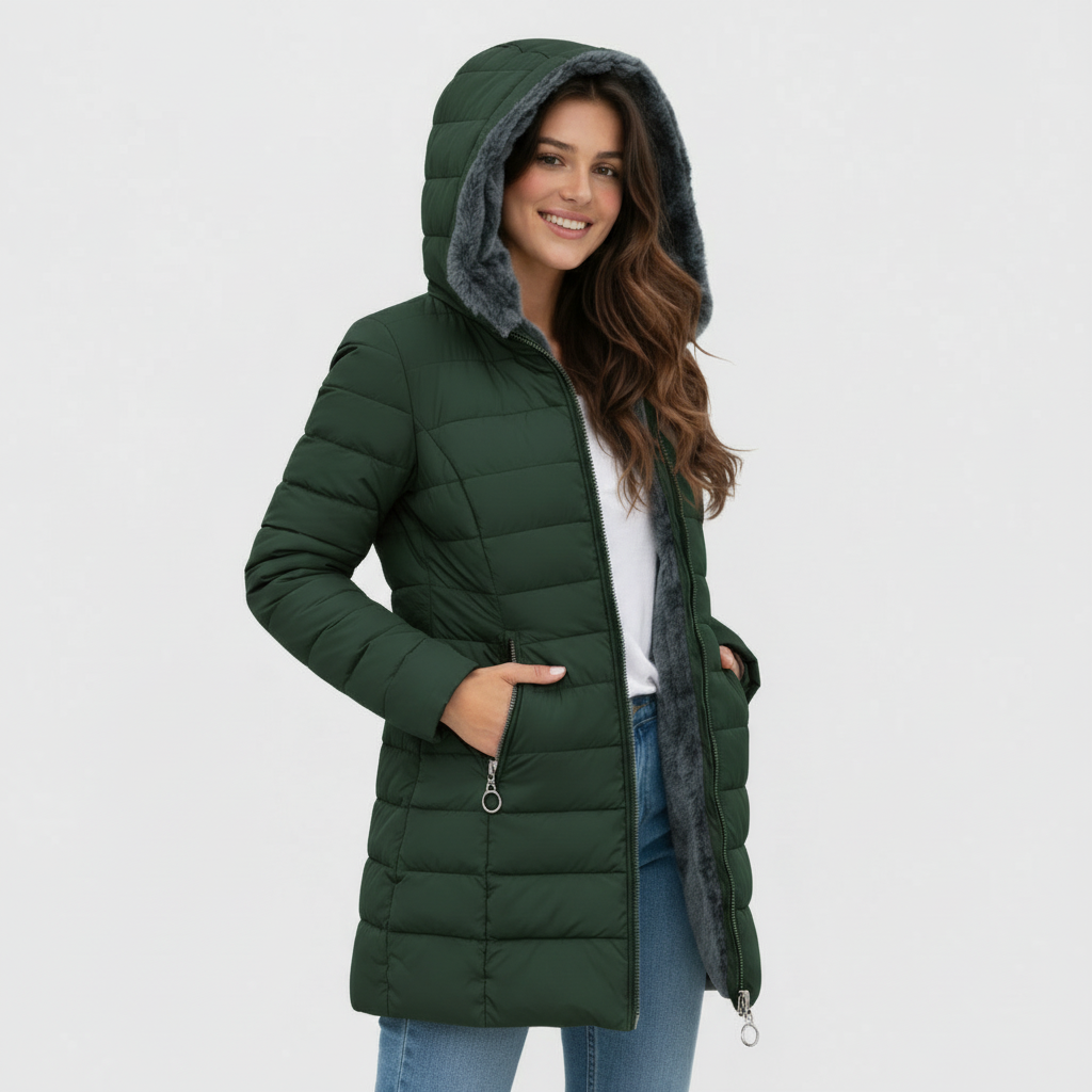 Beatrice | Abrigo cálido con forro de pelo